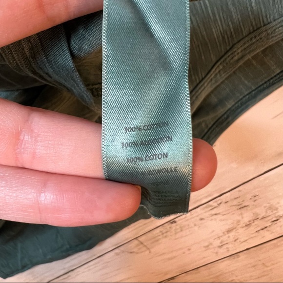 Alternative Crop High Neck Tank Large Green Crew Neck - Picture 5 of 8